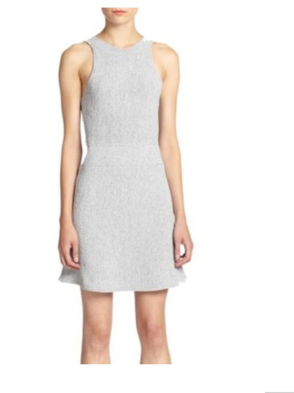3.1 Phillip Lim Sleeveless Knit Dress in Light Gray